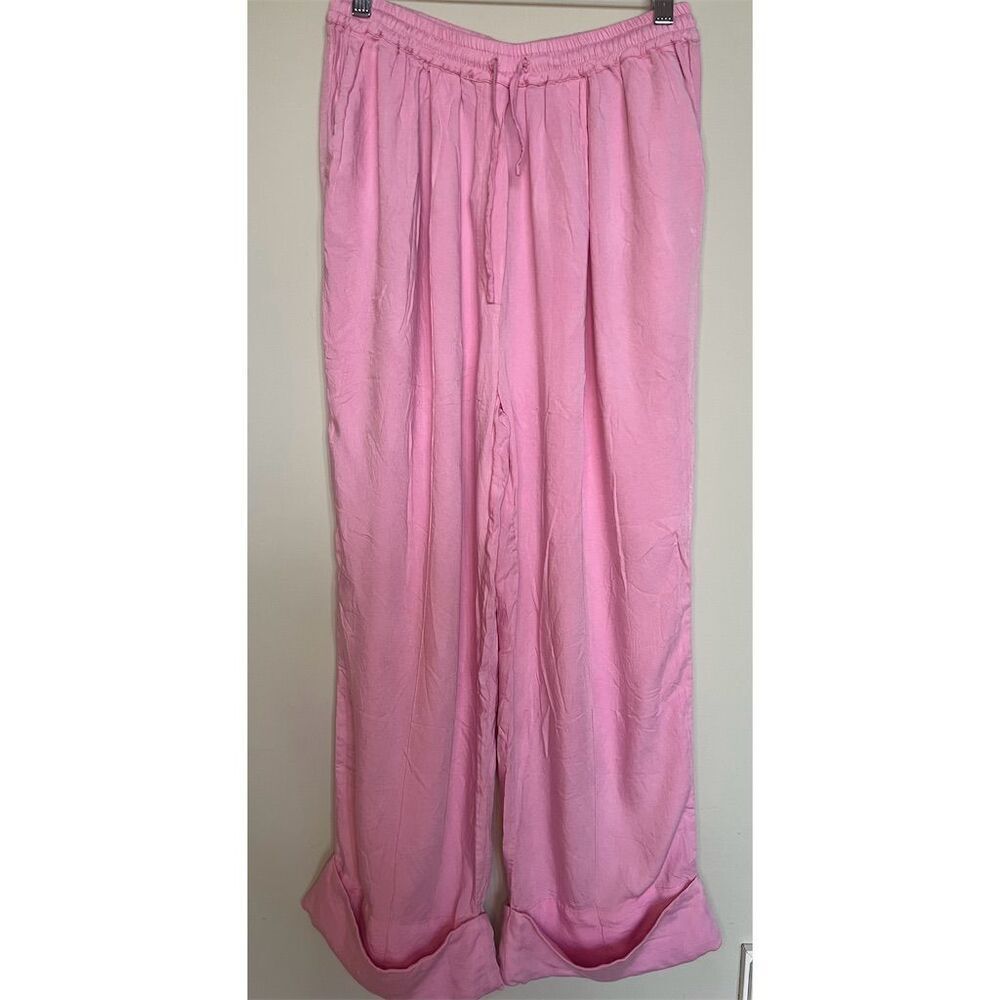 Sleeper Women's Pink Cuffed Drawstring Lounge Pants Size 1​